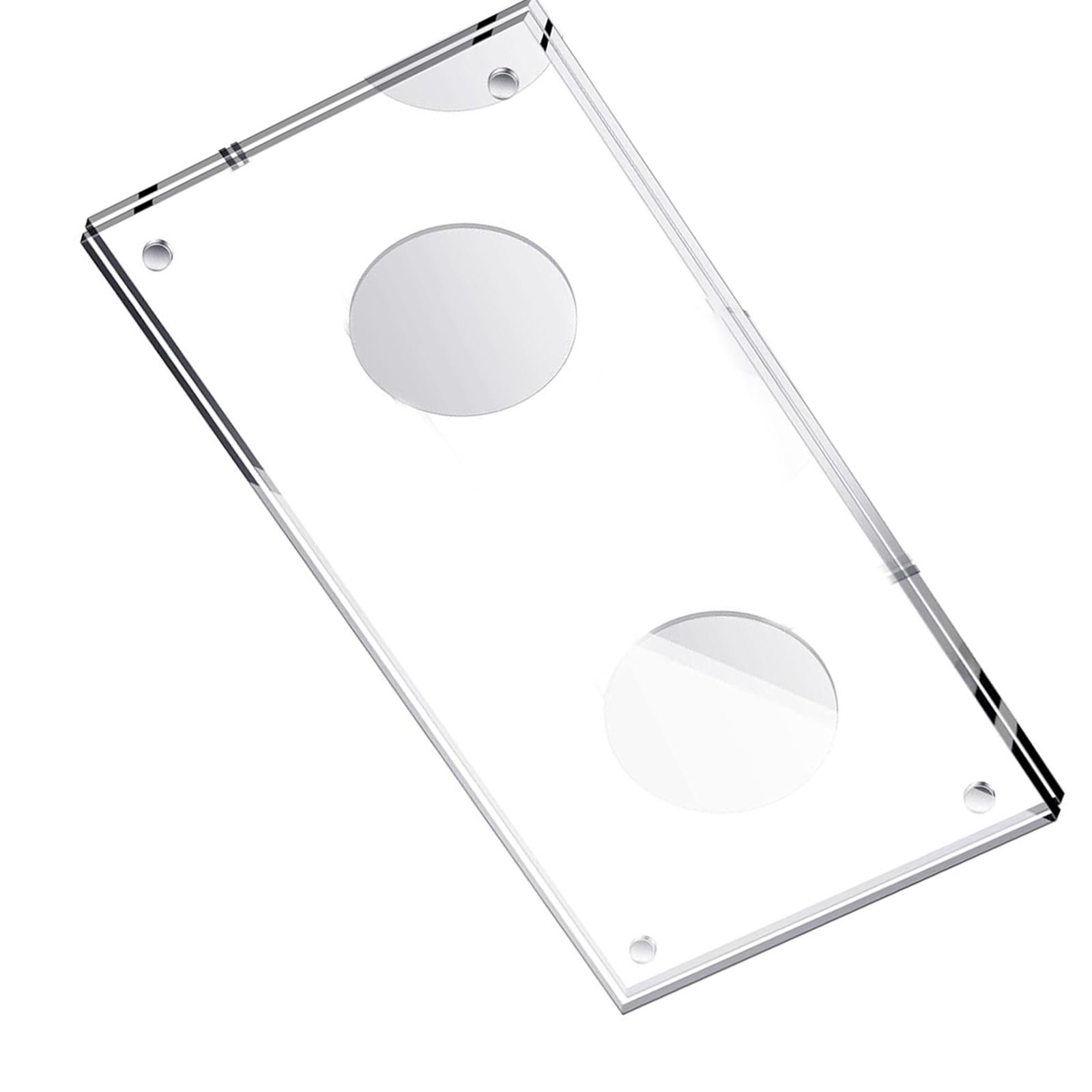 

Прозрачная акриловая магнитная рамка для демонстрации долларовых купюр для валюты, марок, монет, витрина для коллекционеров с прозрачным защитным экраном