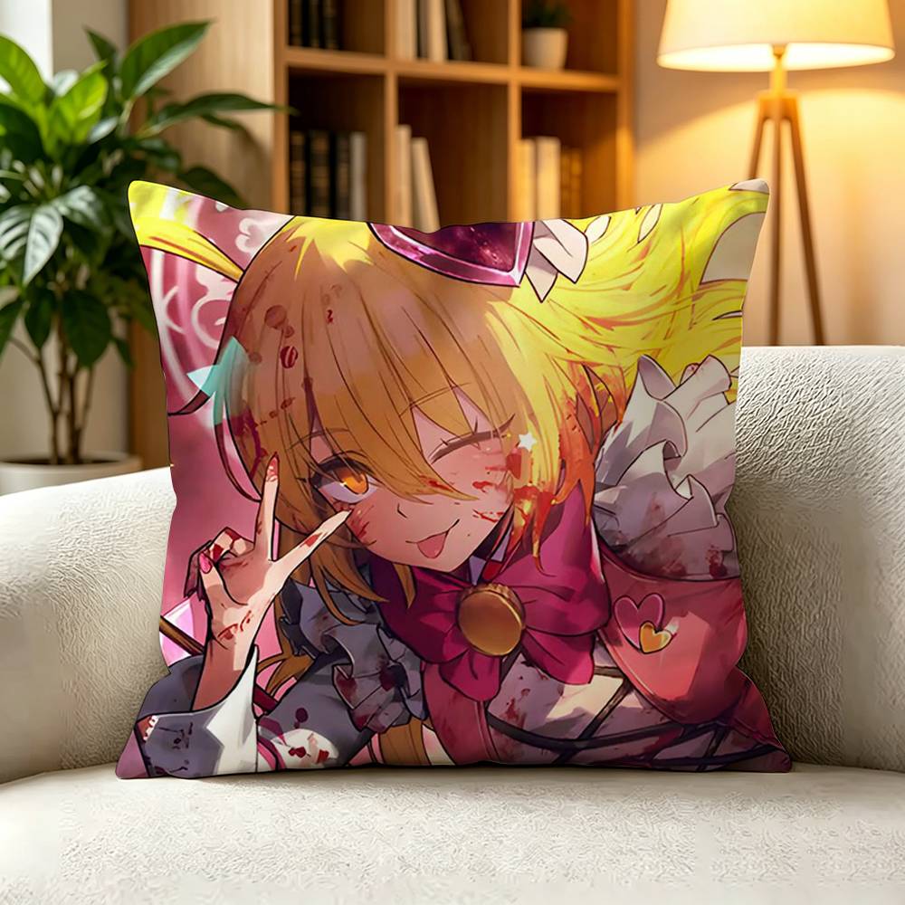 D-Don Quixote Spanish Classic Novel Square Double-Sided printed Pillow Case Bedroom Bedside Pillow Sofa Cushion Cover