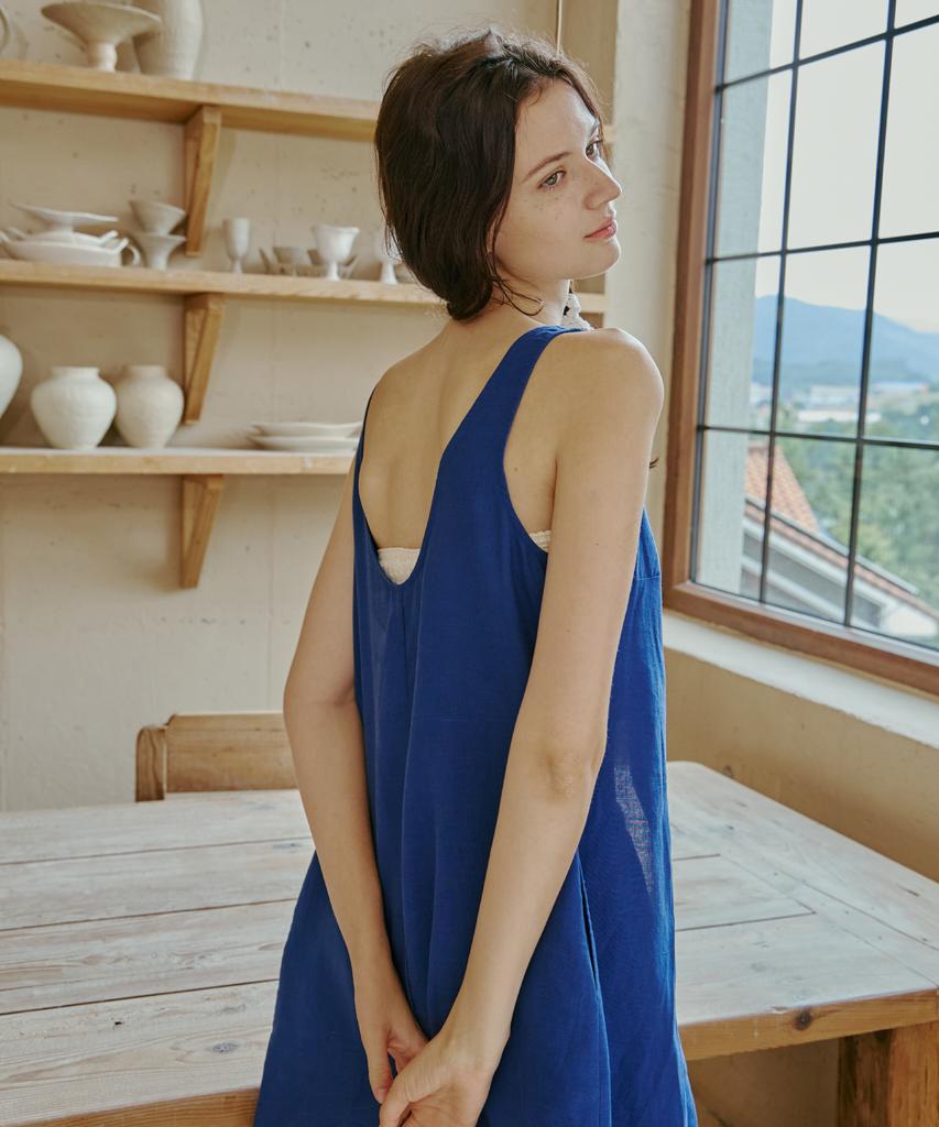 Ondeumismieo Zulu Dress - Snorkel Blue