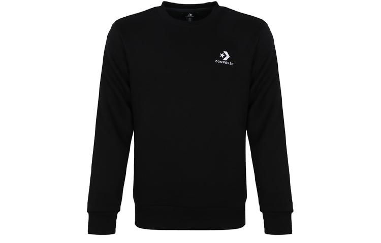 Converse Sweatshirts Men s Black Crew Neck Moderate Regular 10008816-A01 XL