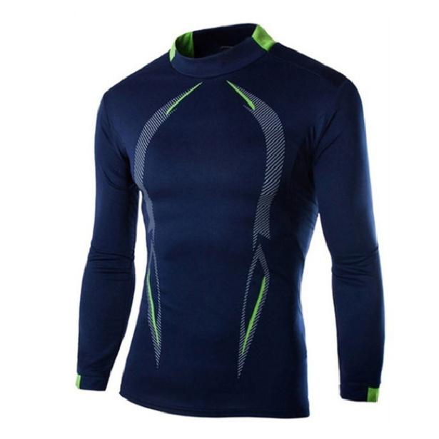 Bottom Shirt Autumn Heavyweight Waffle Long Sleeved Men'S T-Shirt High Neck Casual Pullover Knitted Sweater