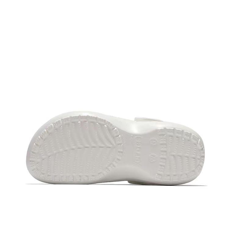 Crocs Classic Platform Clog EVA Starfish Gradient Hand-Painted Cute Versatile Beach Niche Campus Style Hole Shoes Unisex White