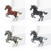 Luxury Zodiac Animal Lapel Pins Classic Metal Badge Pin Rhinestone Horse Brooches  New Year Gifts