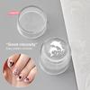 1Pc Erasable Mini Single Head Silicone Nail Stamping Tool with Scraper French Tip Jelly Transfer Stencil for Nail Art