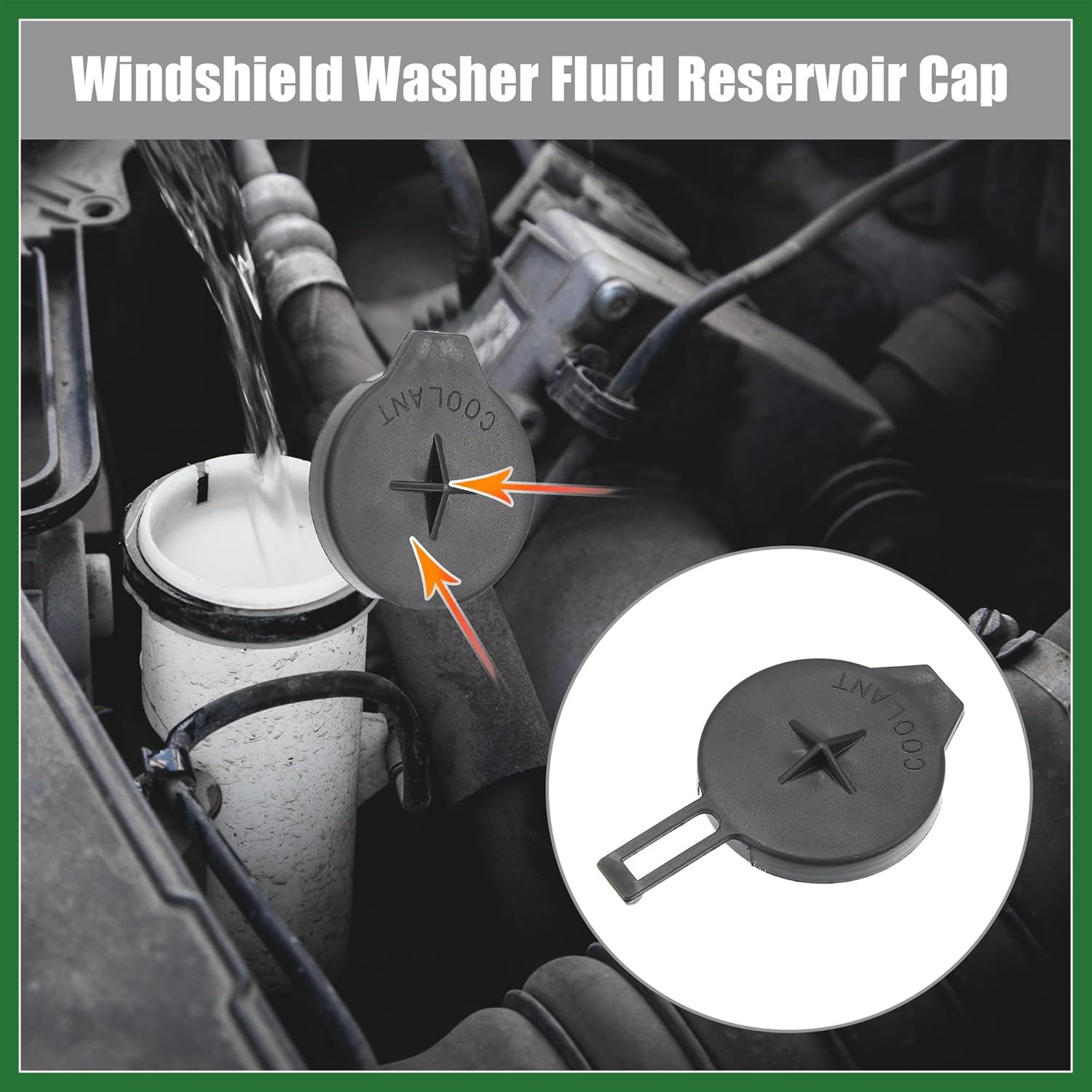 

Motoforti No.16471-23030/16471-0Q010 Windscreen Washer Wiper Fluid Reservoir Tank Lid Cap Cover for Toyota Corolla 2014-2019 for Toyota Yaris