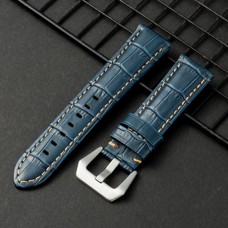 

Винтажный минималистичный ремешок для часов - Матовая кожа Crazy Horse высшего сорта, Доступен в размерах 20 мм, 22 мм, 24 мм и 26 мм. 22mm