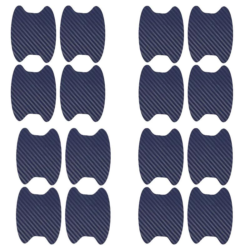 4Pcs Car Door Sticker Carbon Fiber Scratches Resistant Cover Auto Handle Protection Film Exterior Styling Car Accessories