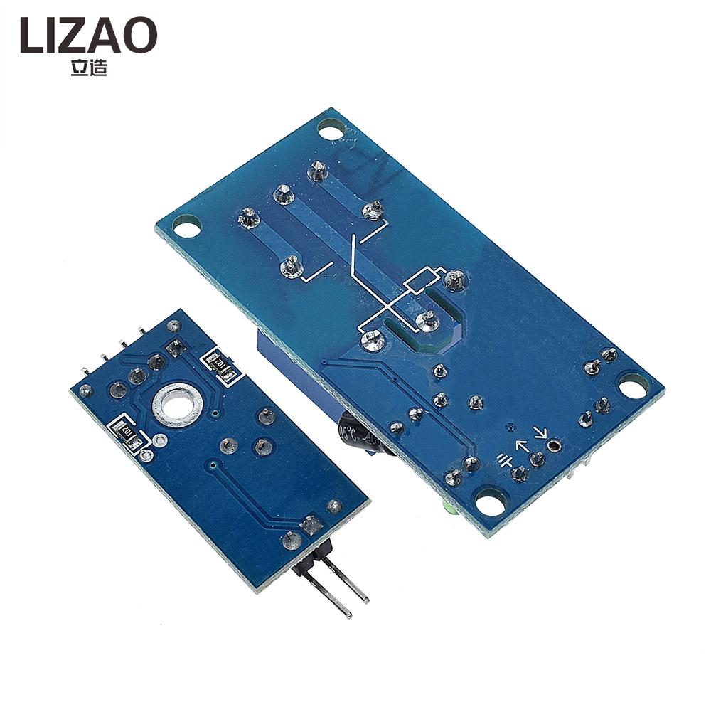 LIZAO Soil Moisture Sensor Control Module, Automatic Irrigation Relay Board with Humidity Detection and Low-Humidity Trigger