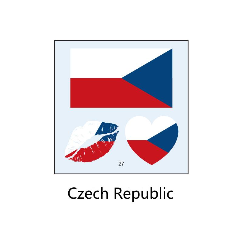 Football Sports Match National Flag Stickers Football Fans Cheer and Assist for Soccer Players,Face Arm Body Temporary Tattoos