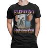 Elefanino Kühlschrank Halloween Italienischer Hirnfraß Absurdes Meme T-Shirt Sommer T-Shirts für Mann T-Shirt Kurzarm Oberteile