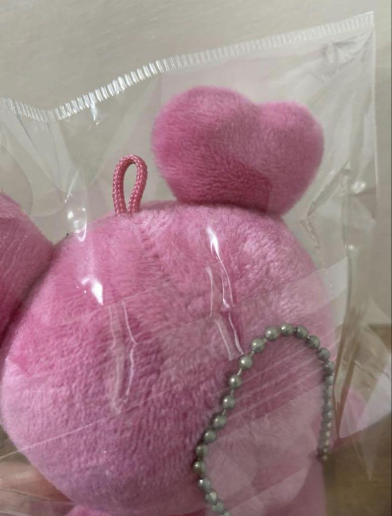 [USED] TWICE Lovely Keychain Bag Charm Mascot Pink BDZ
