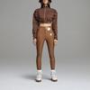 Adidas Originals X Ivy Park Collaboration Short Printed Stand Collar Sports Jacket Women Jackets Brown HB8423