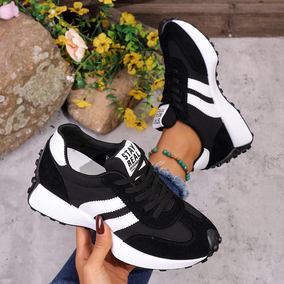 

Women Sport Shoes Thick Bottom Casual Fashionable Sneakers Lightweight Soft Bottom Women Sneakers Summer Running Shoes Women 35 чёрный