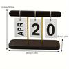 Nordic Minimalist Creative Flip Calendar Desk Ornament for Home, Living Room, Dining Table, Coffee Table, and Office Decoration.