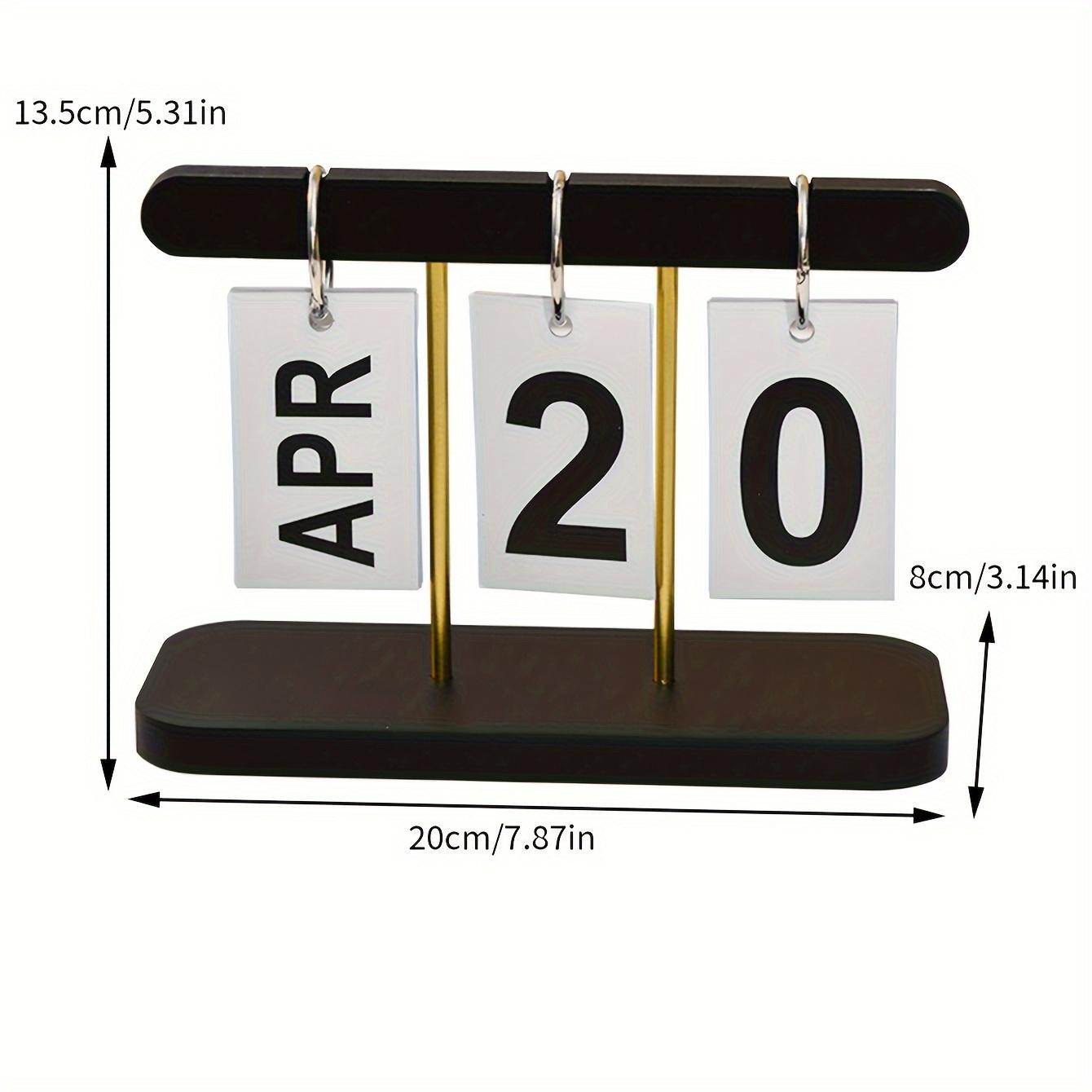 

1 шт./2 шт. Скандинавский простой креативный перекидной календарь настольный календарь украшение дом гостиная обеденный стол журнальный столик настольное украшение чёрный