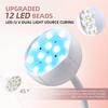 Cordless Nail Lamp LED UV Nail Dryer Rechargeable Auto Sensing Touch Control Fast Drying Nail Light 360° Bendable Table Lamp