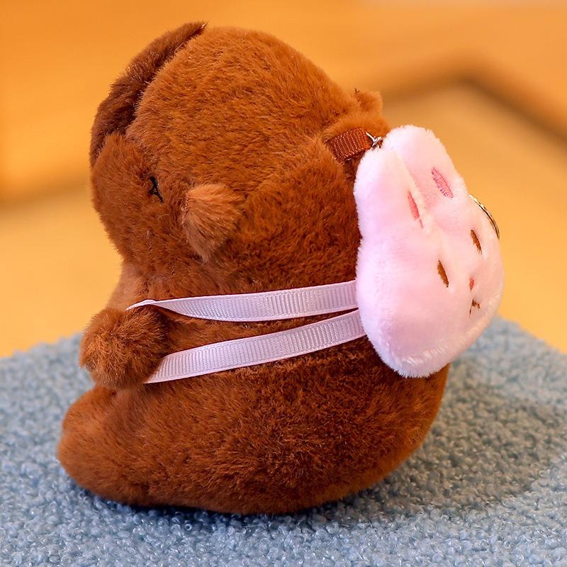 Capybara Keychain Bagpack Pendant Hanging Ornament Capibala Ornament Car Accessories Gift for Kids Guests Baby Shower Gifts