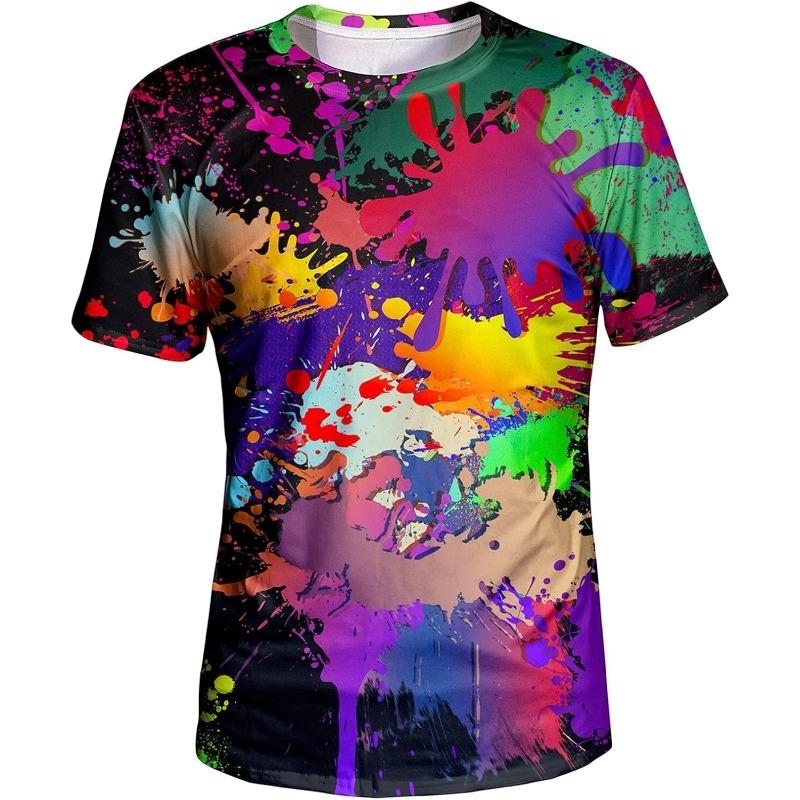 Men's Summer T-Shirt 3D Summer Style Beach Coconut Trees Polyester Quick Dry Breathable Short Sleeve Casual Wear