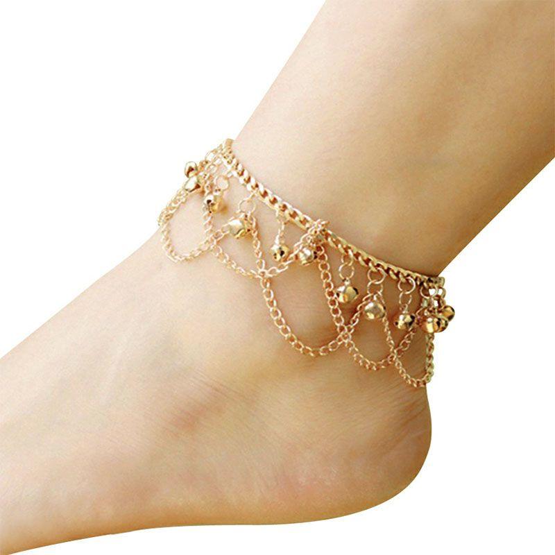 Bell anklet female student Korean version of internet celebrity fashion new trendy retro ethnic style dance and dance ancient style accessories