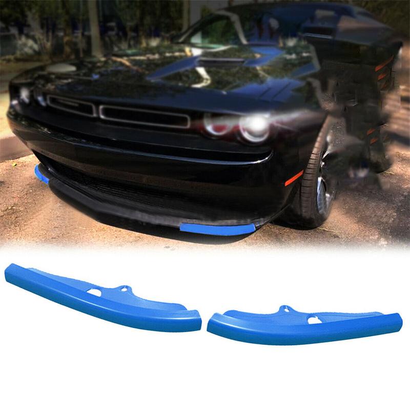 2pcs Front Bumper Splitter Protector Lip Diffuser Spoiler Guard Cover for Dodge Challenger GT TA SRT R/T 392 HEMI Scat Pack