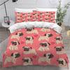 3D Printed Boutique Bedding Set Cartoon Animal 3-Piece Set for Children and Adults Full Size Soft 100% Microfiber Zipper