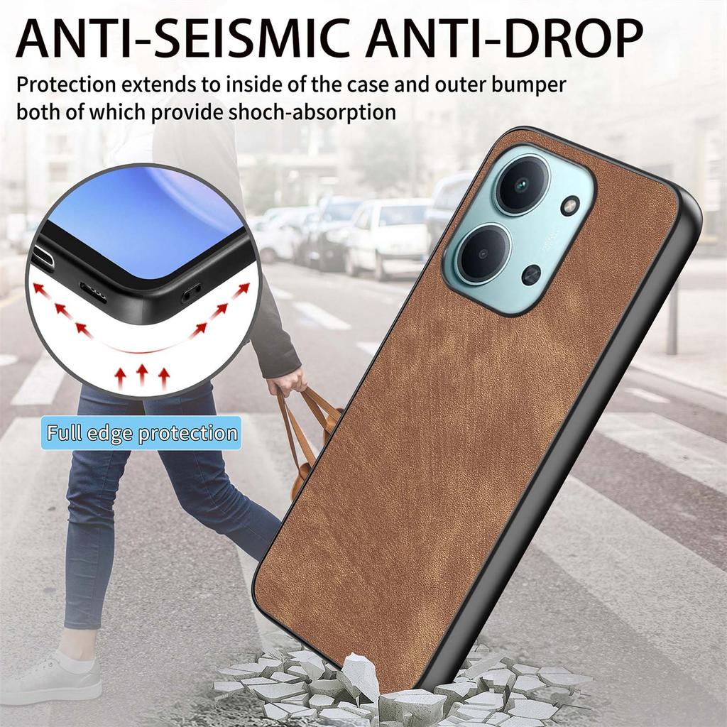 Shockproof Case For Xiaomi Redmi 15C 5G (EU) (173mm)/15C 4G (EU) (173mm) Slim Retro Leather Phone Back Cover