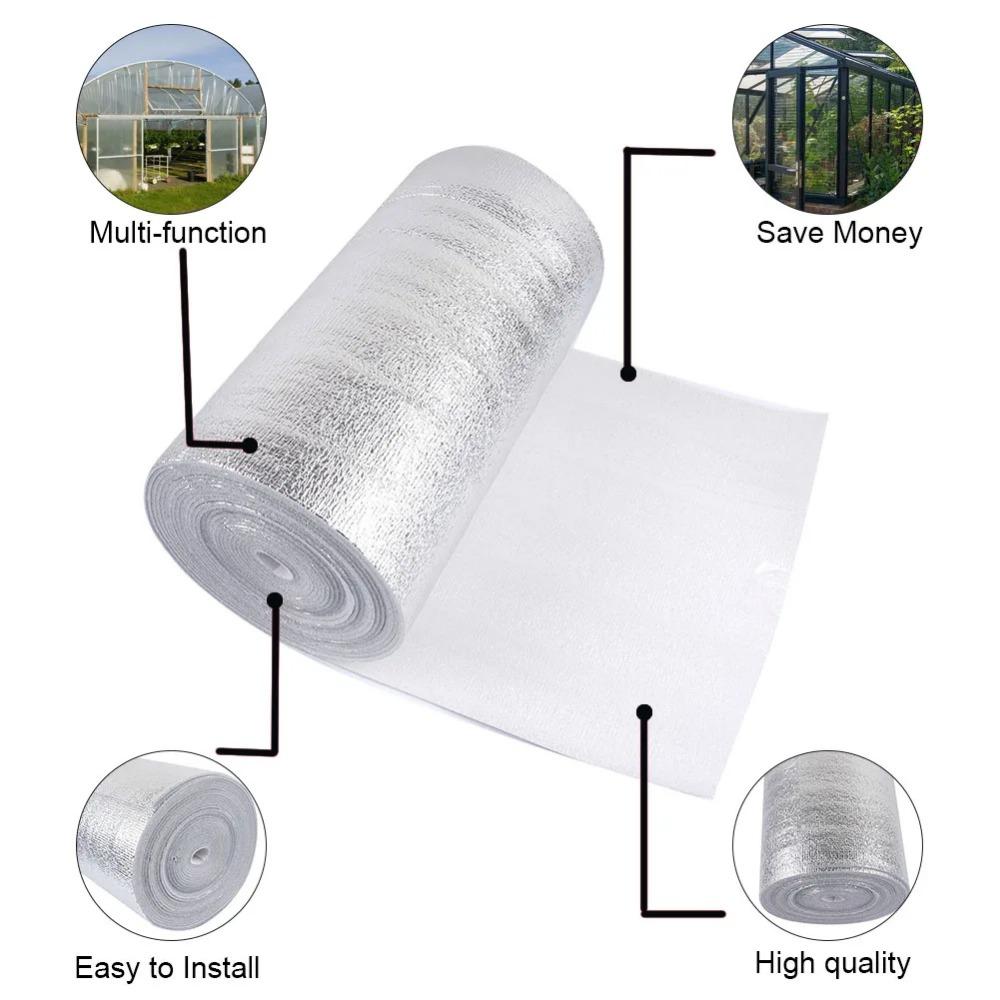 1 Roll Radiator Reflective Film Wall Thermal Insulation Reflective Film Aluminum Foil Thermal Insulation Film Home Decoration