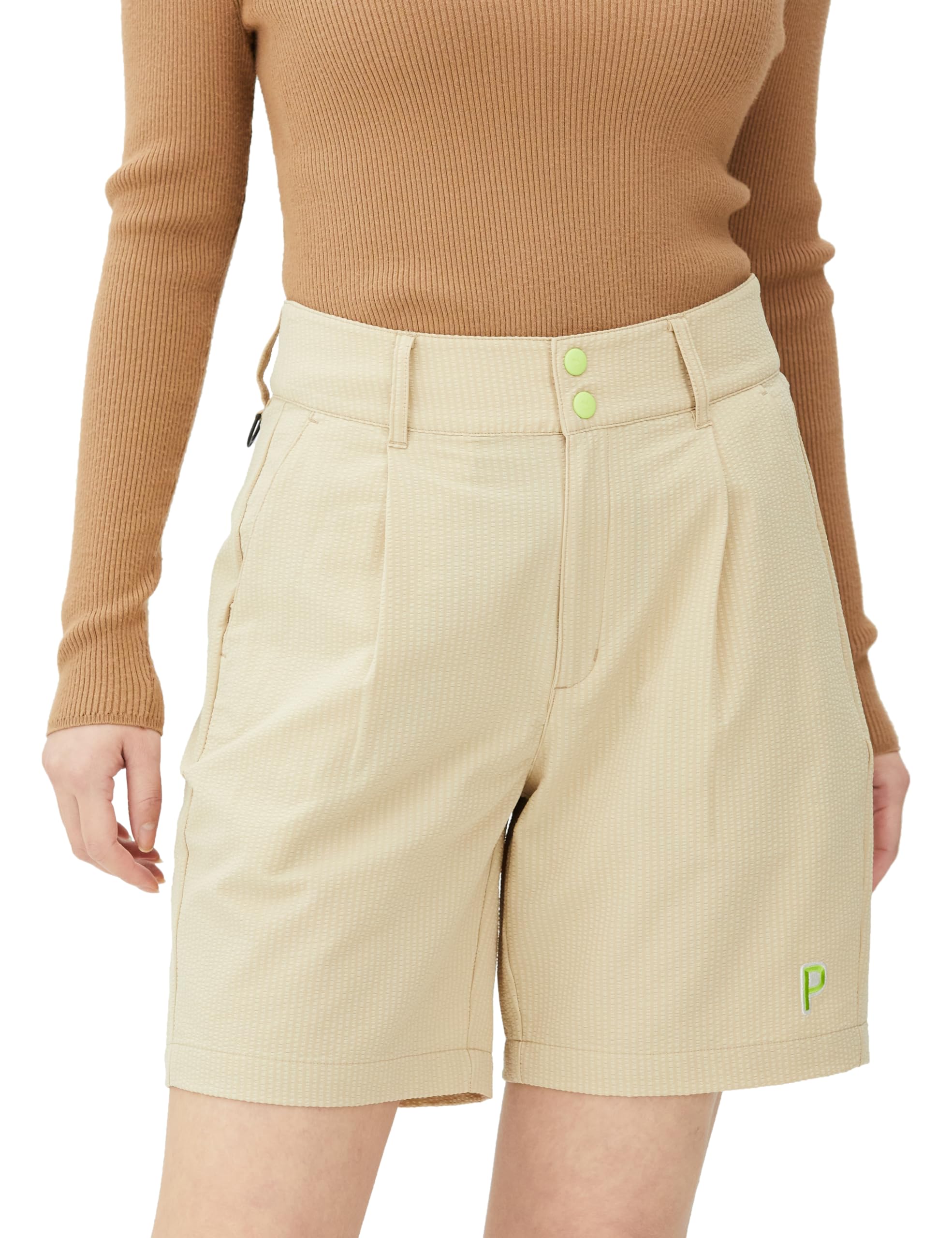 

Гольф Шорты GOLF W P Стрейч Сирсакер Высокая Посадка Защип Алабастр [PUMA] Шорты/627721 Женские