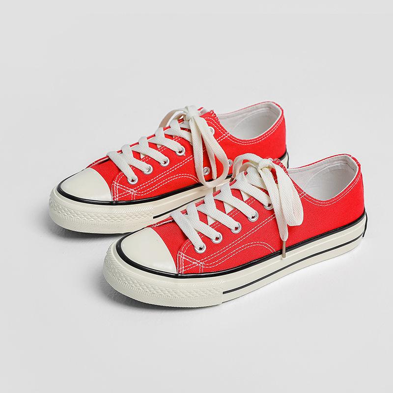Spring Harajuku Versatile Student Classic Retro Board Shoes Korean Version Low-top Women's Canvas Shoes Male Couple