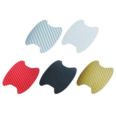 Car Door Handle Sticker Carbon Fiber Anti-Scratches Cup Protector Non-Marking Auto Door Handle Protective Film Universal