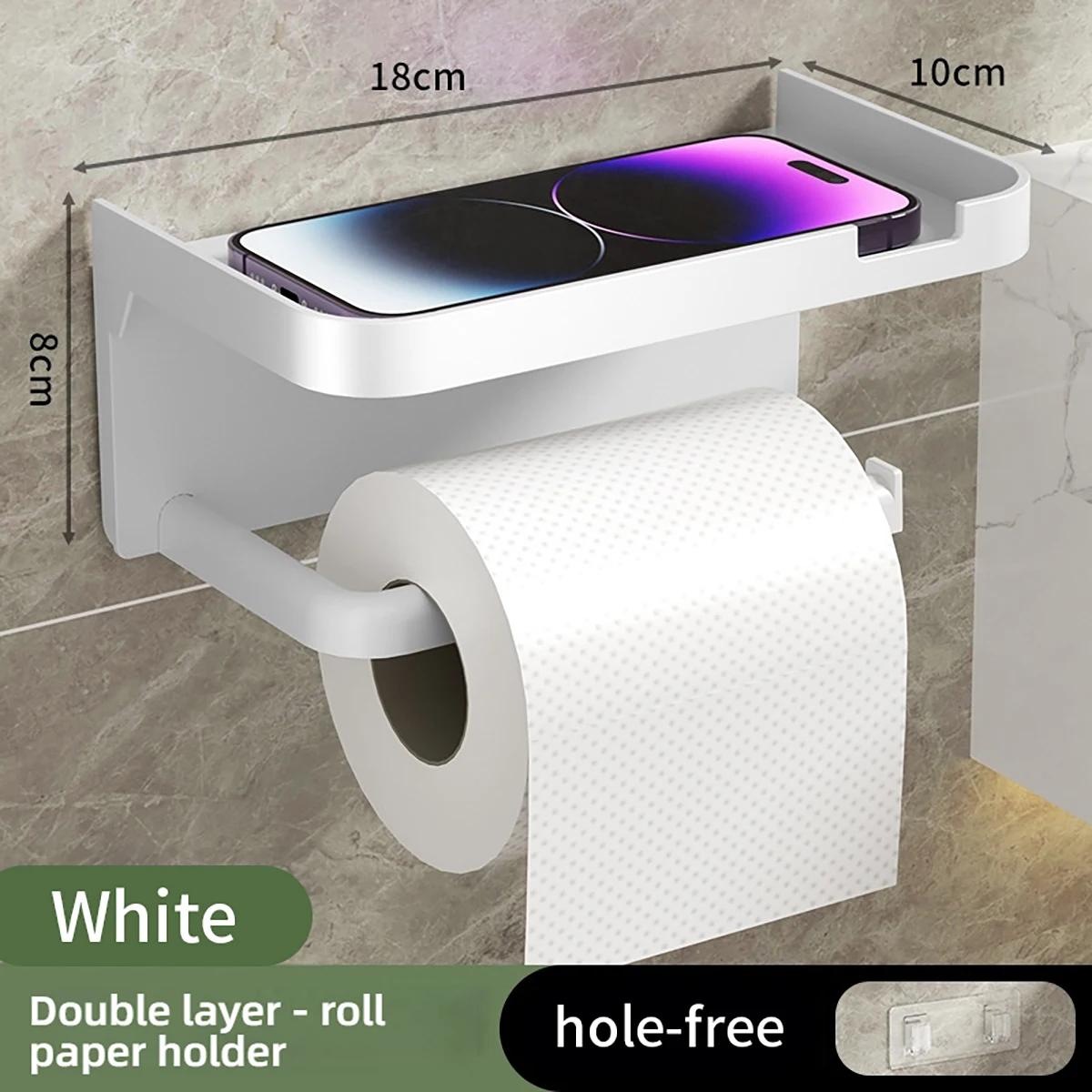 

Soporte de papel higiénico, estante de almacenamiento de plástico, soporte para toallas de cocina, botella de condimentos, rollo белый