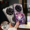 For Xiaomi 15 Ultra 14 14T 13 12 Pro Case Glitter Plating Mirror Magnetic Phone Holder Bracelet Cover