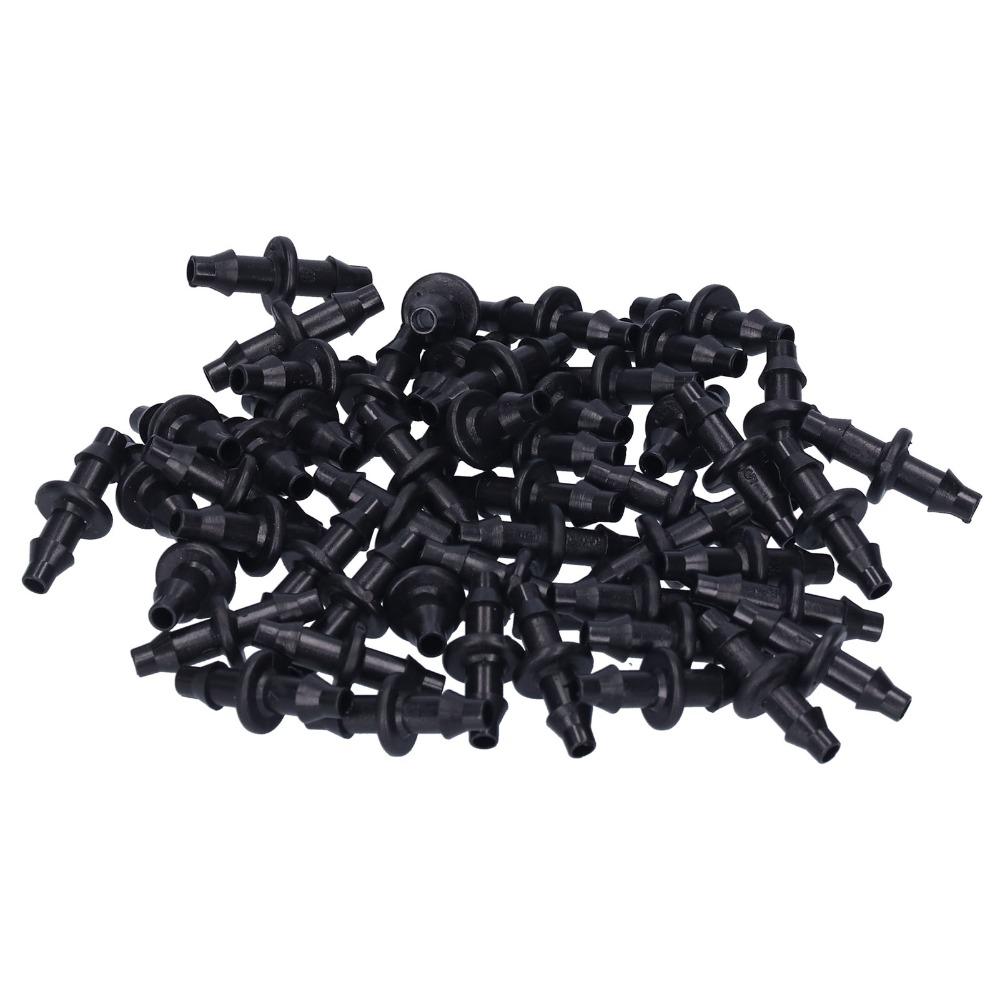 200PCS 4/7mm Hose Straight Hose Adapter Anti-Leak Barbed Connector  Micro Sprinkler System