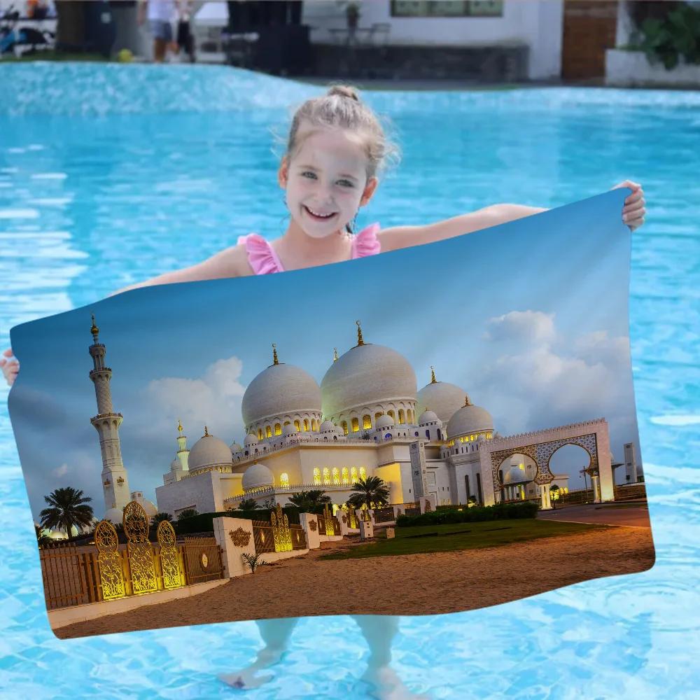 

Islamic Mosque Big Microfiber Beach Towels Quick Dry Towel Sand Beach Towels Pool Towel For Travel Swim Pool Yoga W40*H60(CM)