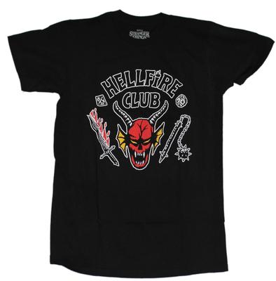 Stranger Things New Adult T-Shirt - Hellfire Club Hollow Logo