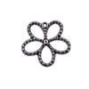 Simple Flower Charms Antique Alloy Pendants For Minimalist Floral Jewelry