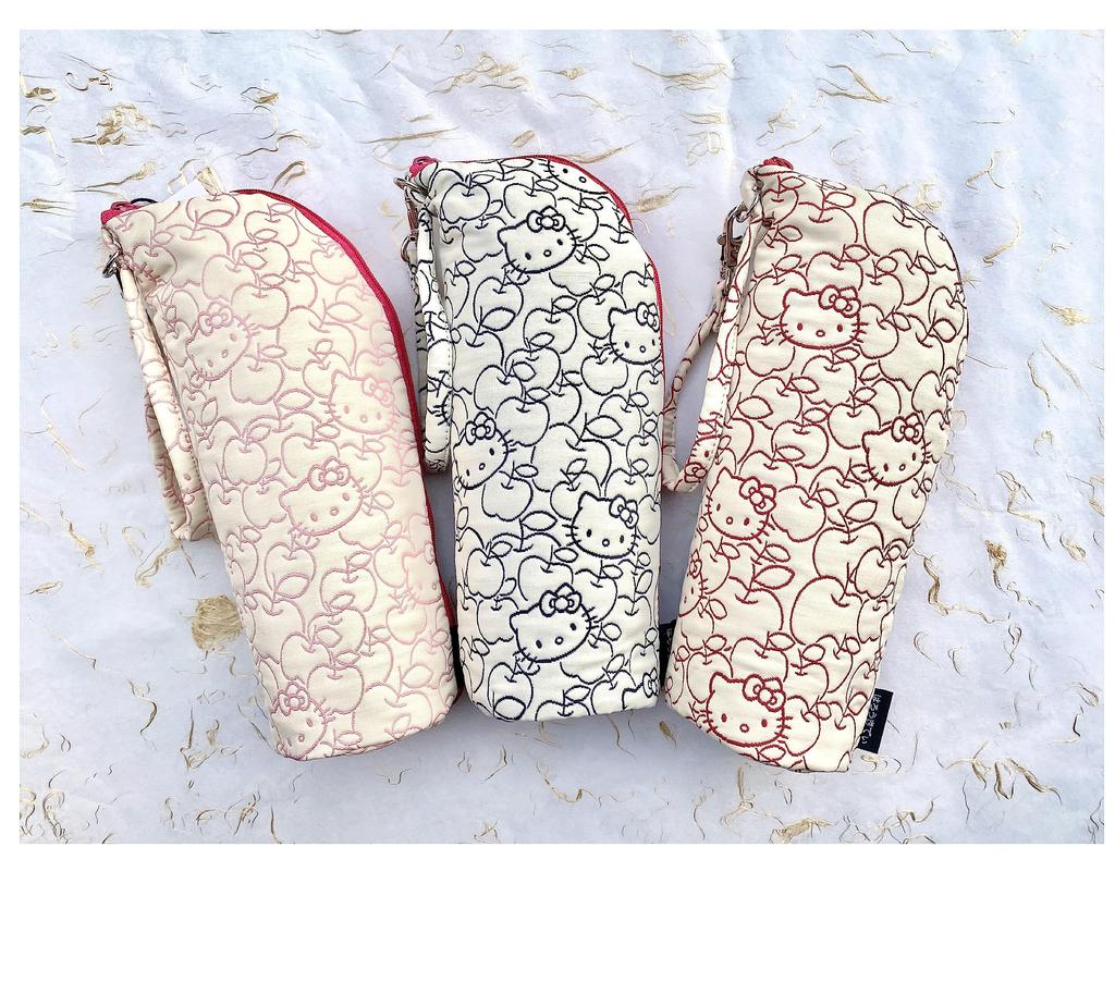 Hello Kitty Plastic Bottle Made in Hello Sanrio Character Goods [Kyoto Workshop] Case, Japan, Kyoto, Kitty, (Purple)
