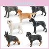 Lifelike Plastic Dog Models Featuring German Shepherd Rottweiler Labrador And Great Dane Breeds