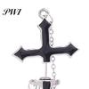 Women Earrings 1Pc Earring Chain Stylish Cross Design Non-allergic Drop Decorative Delicate Dangle for Daily Life Female