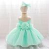 Girls' Formal Princess Dress - Floral Lace Mesh with Flower Detail, Ideal for Weddings