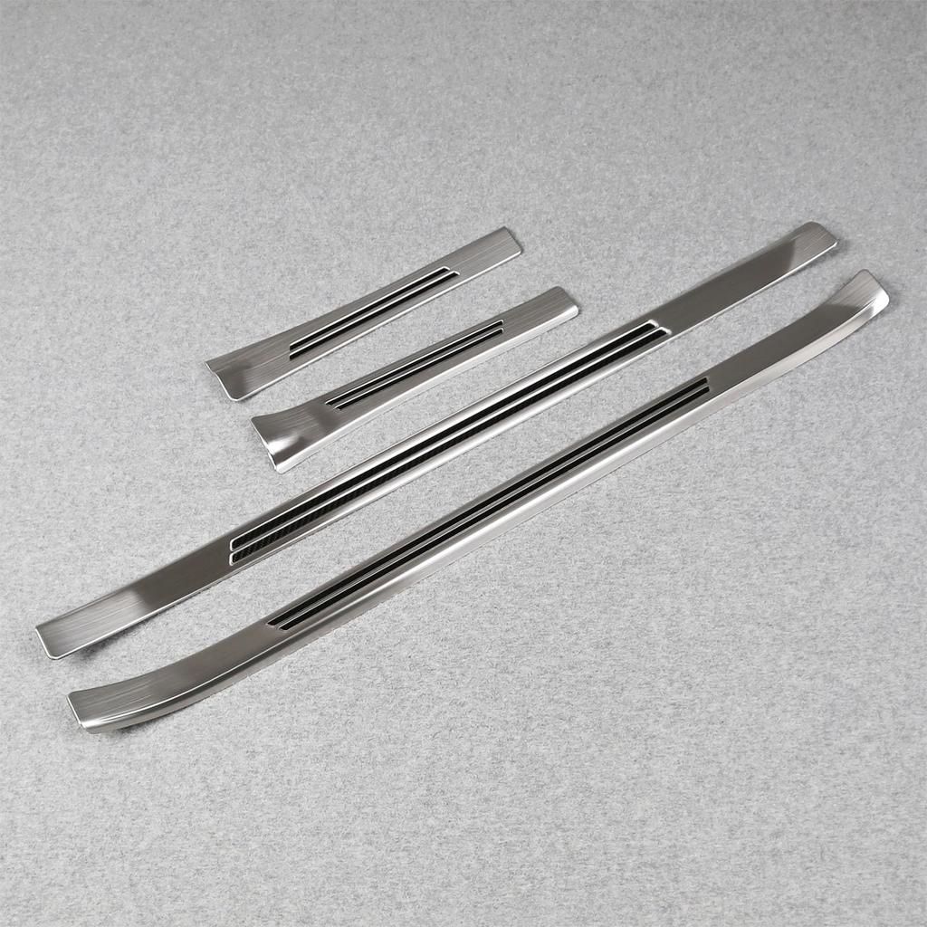 RUIQ Subaru Forester SL Series Exterior Stainless Steel Step Side Step Garnish Designed Exclusively for the Subaru Forester Garnish, (Silver) -