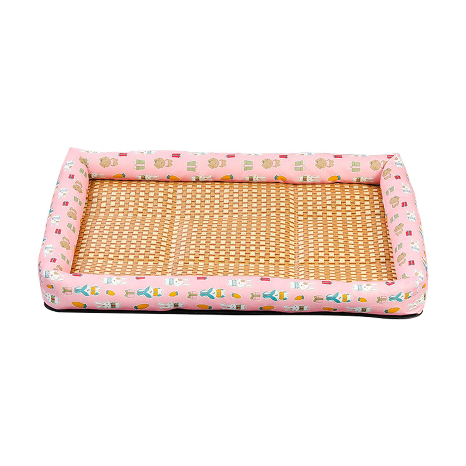 

Коврик для льда для домашних животных, плетеные кровати из ротанга, дышащий коврик для охлаждения домашних животных, многоцелевое охлаждающее одеяло для домашних животных для использования в помещении и на открытом воздухе 40x30cm