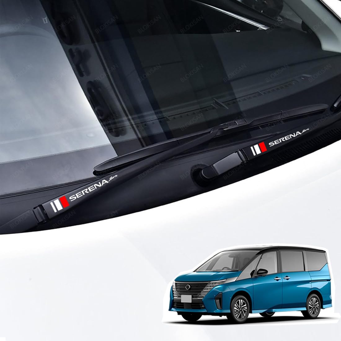 

Наклейка-декаль на дворник Serena, Serena, Серия C27, Серия C28, Для автомобилей, Водонепроницаемые наклейки, Стильный,