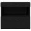 Nightstand Black Oak Effect 50 x 40 x 45 cm Particleboard