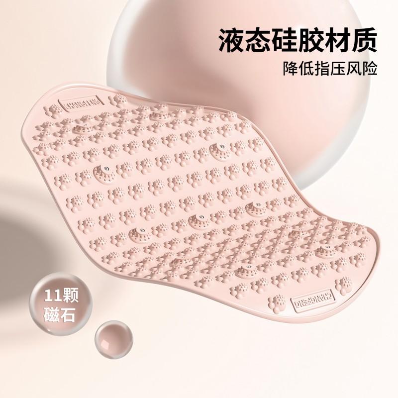 Foot Reflexology Massage Mat Slow Running Daily Care High-Elastic Silicone Soft Rubber With Acupressure Nubs