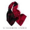 Women's 100% Cashmere Jacquard Scarf - Thick, Warm, Fashionable Knit Shawl for Autumn & Winter