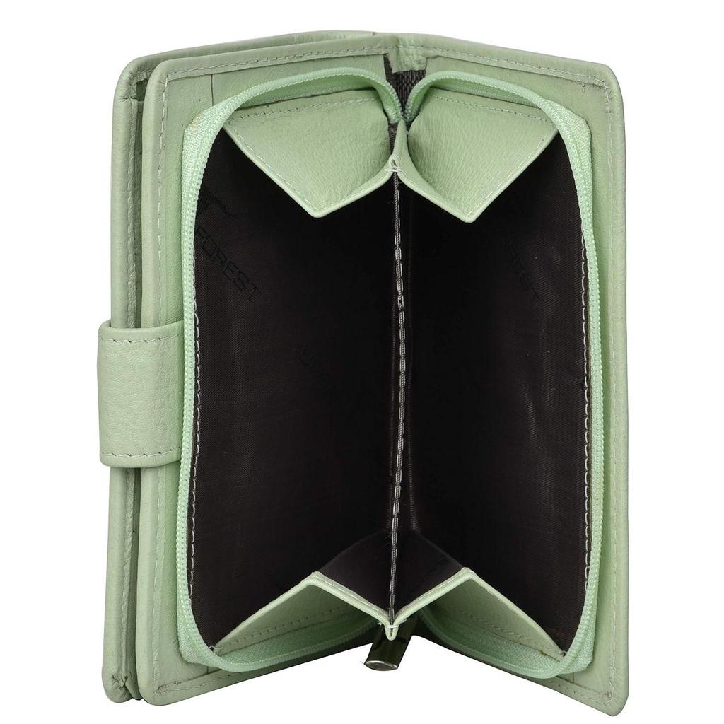 Arya Mint Green Leather Wallet for Women
