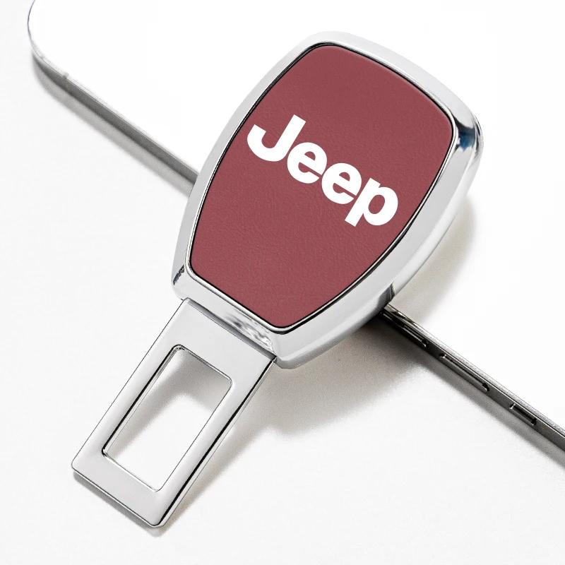 For Jeep Metal Car Seat Belt Clip Extender Safety Buckle For Jeep Wrangler JL JK Renegade Grand Cherokee Patriot Willys Liber