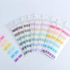 Mini File Tabs Book Markers, Bright Color Page Index Sticker, Writeable Labels Stick Notes Index Tabs Page Markers
