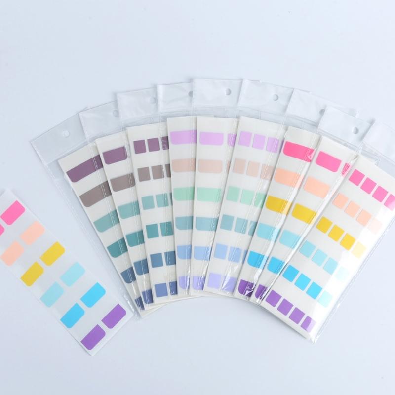 Mini File Tabs Book Markers, Bright Color Page Index Sticker, Writeable Labels Stick Notes Index Tabs Page Markers